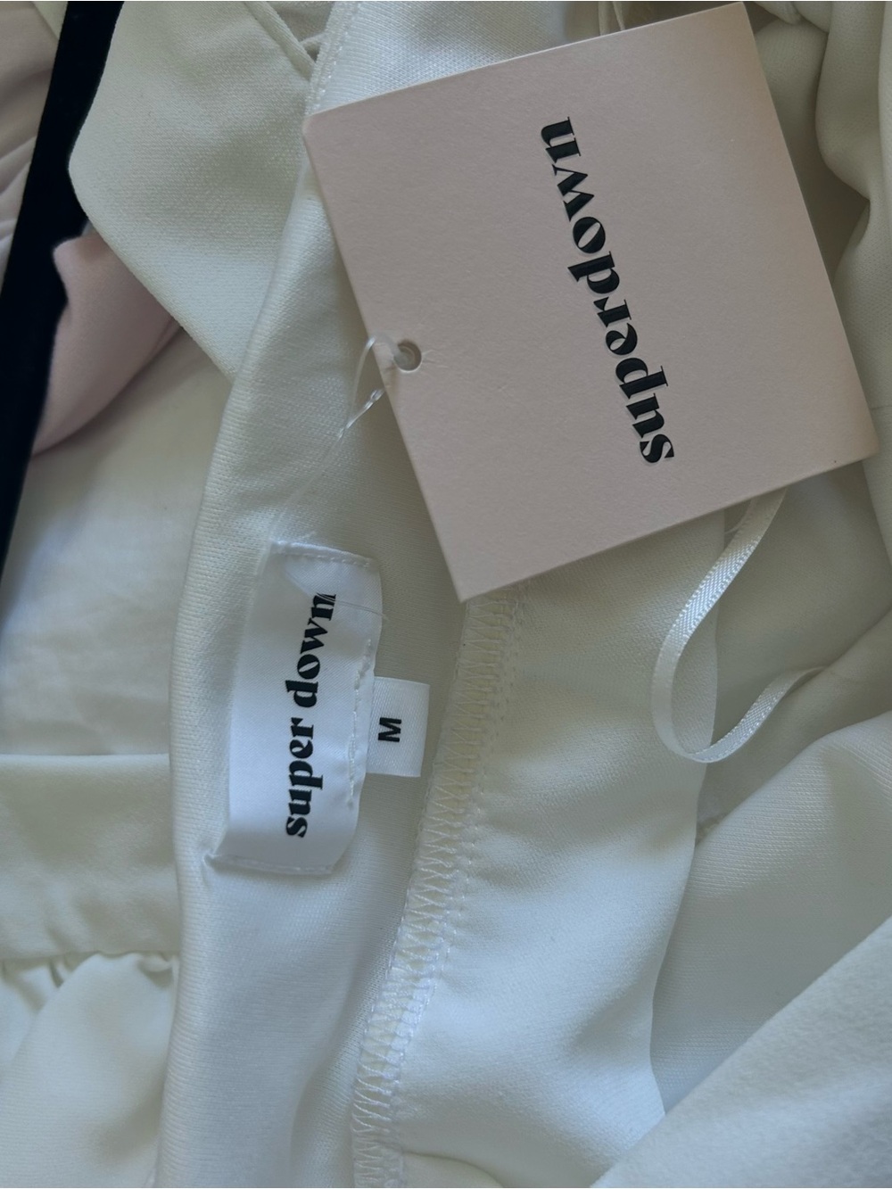 superdown women’s white dress NWT